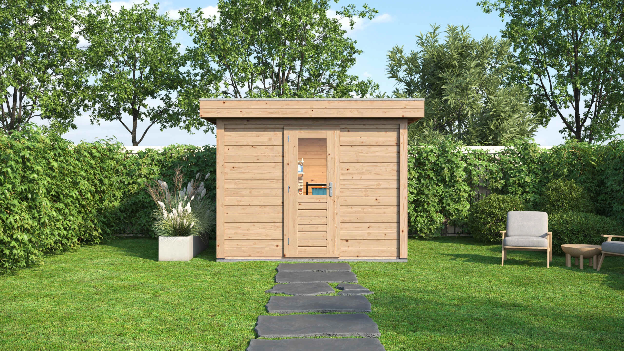 Holzario Select Modern tuinhuis Bochum 300x300cm