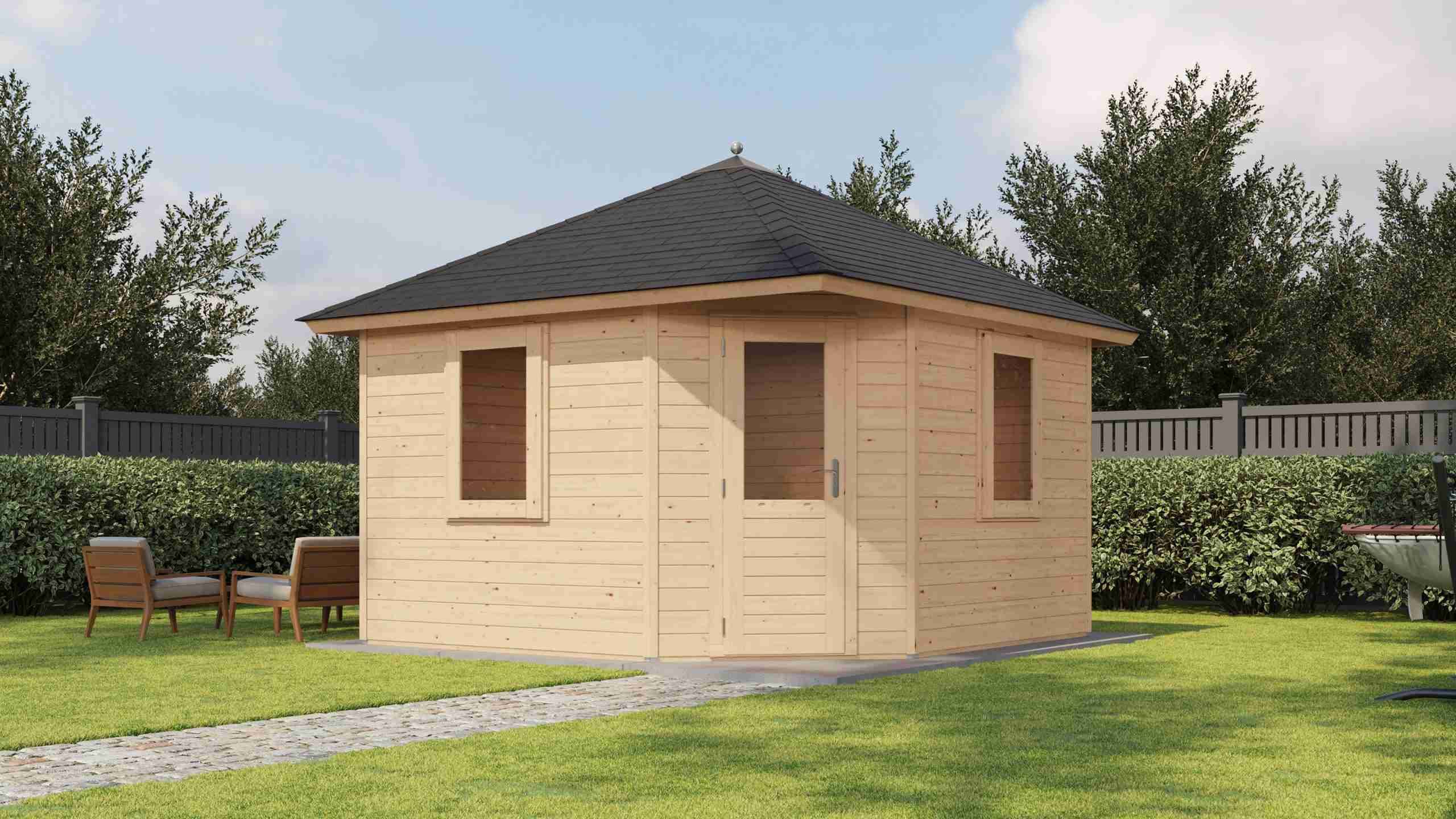 Holzario Select Prima tuinhuis Münster 360x360cm