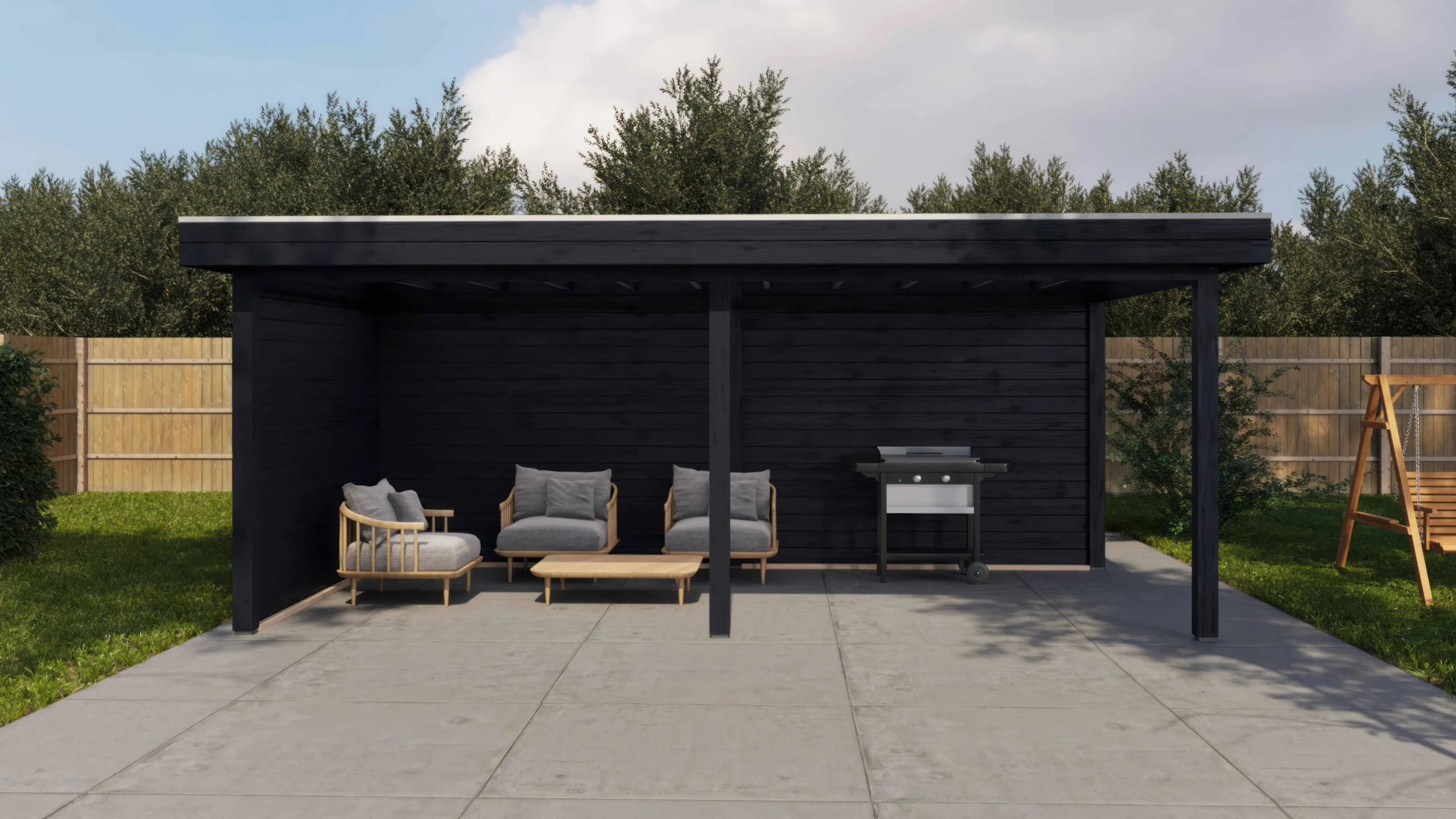 Holzario Select Veranda Wolfsburg 588x350cm - 28mm