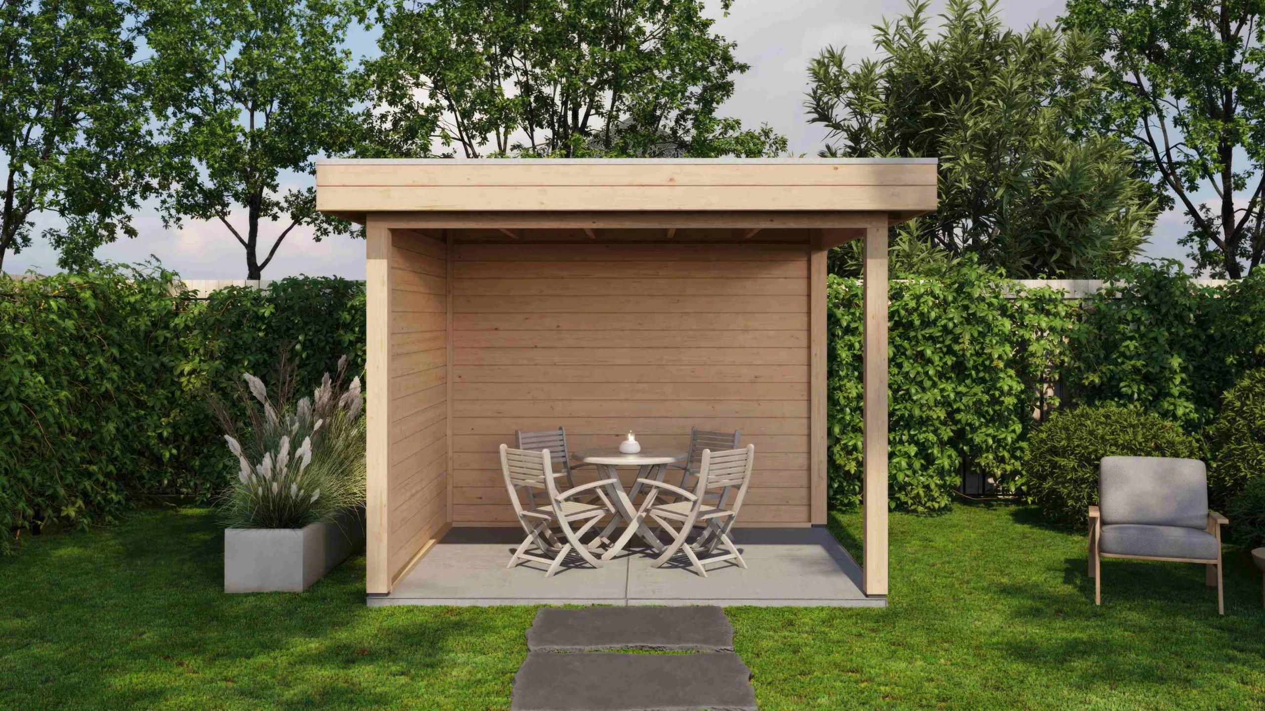 Holzario Select Veranda Rothenburg 300x250cm - 28mm