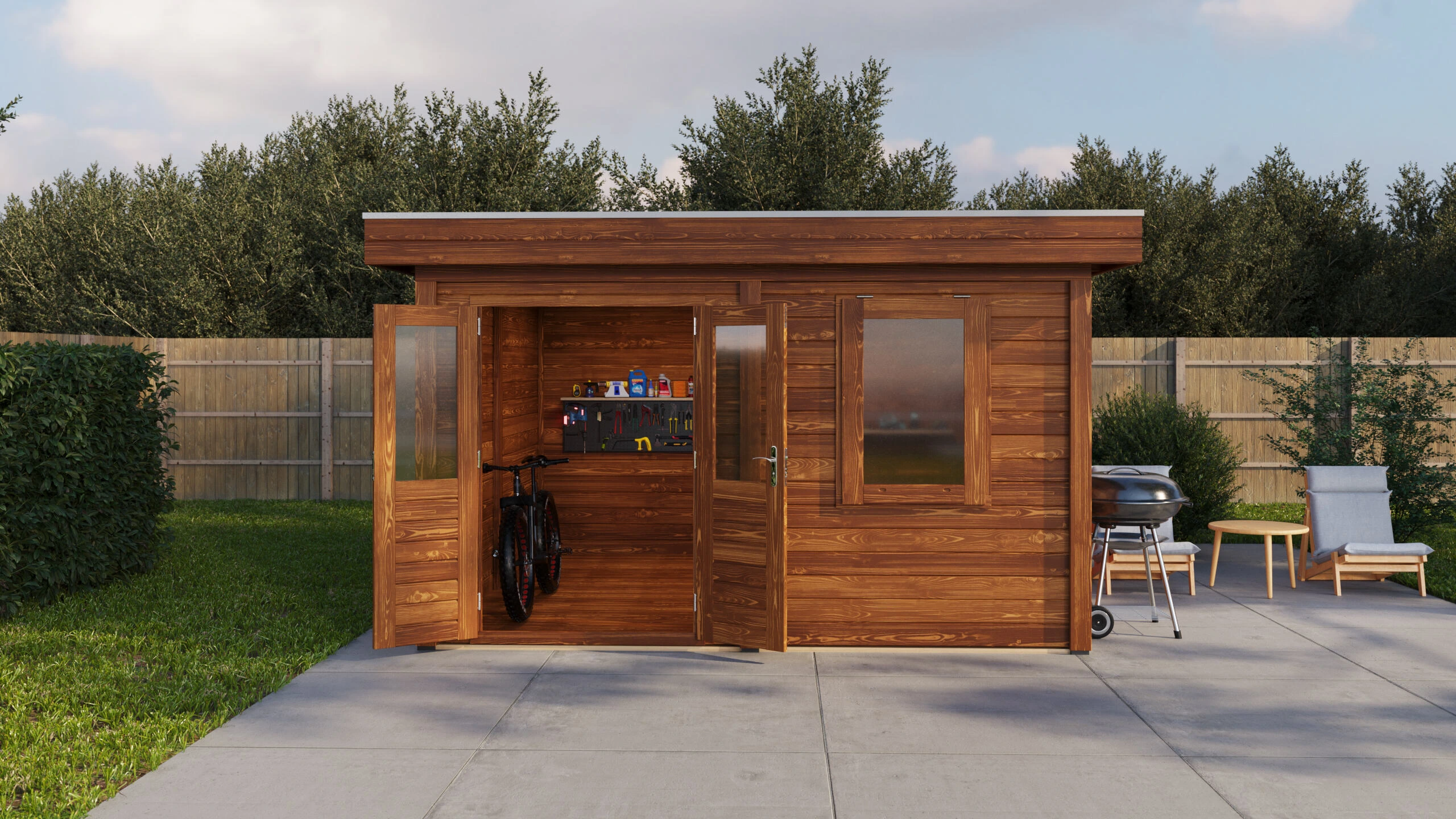 Holzario Select Modern tuinhuis Solingen 388x388cm