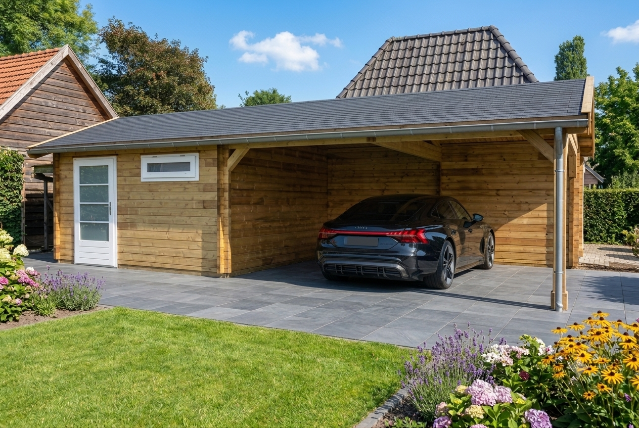 Holzario Carport C3 900x380