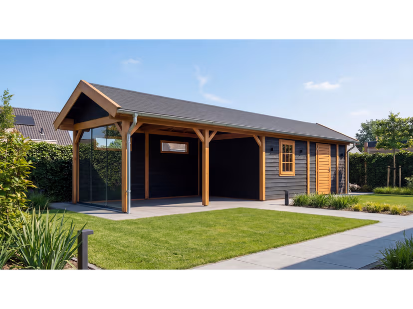 Holzario tuinhuis Athen 1094x300 PS90