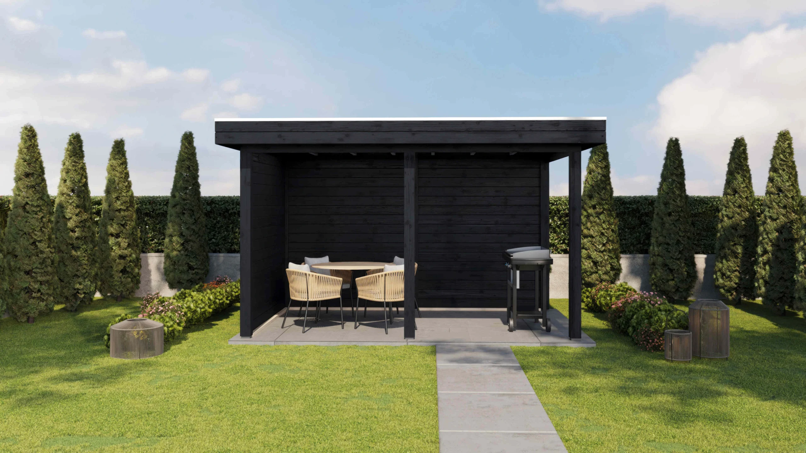 Holzario Select Veranda Erding 388x250cm - 28mm