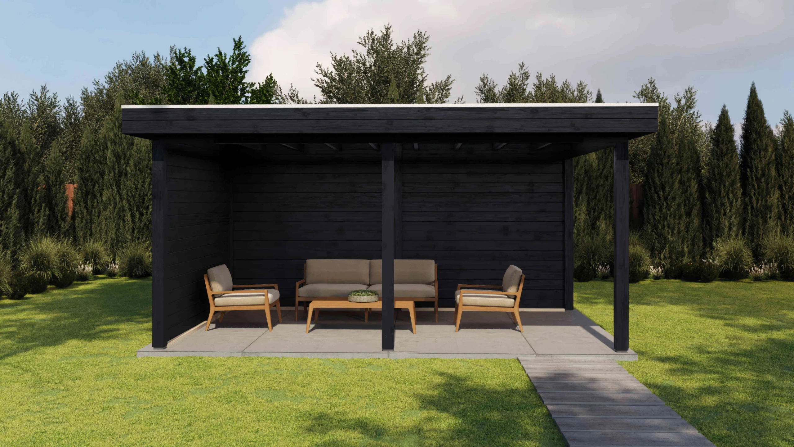 Holzario Select Veranda Marburg 488x300cm - 28mm