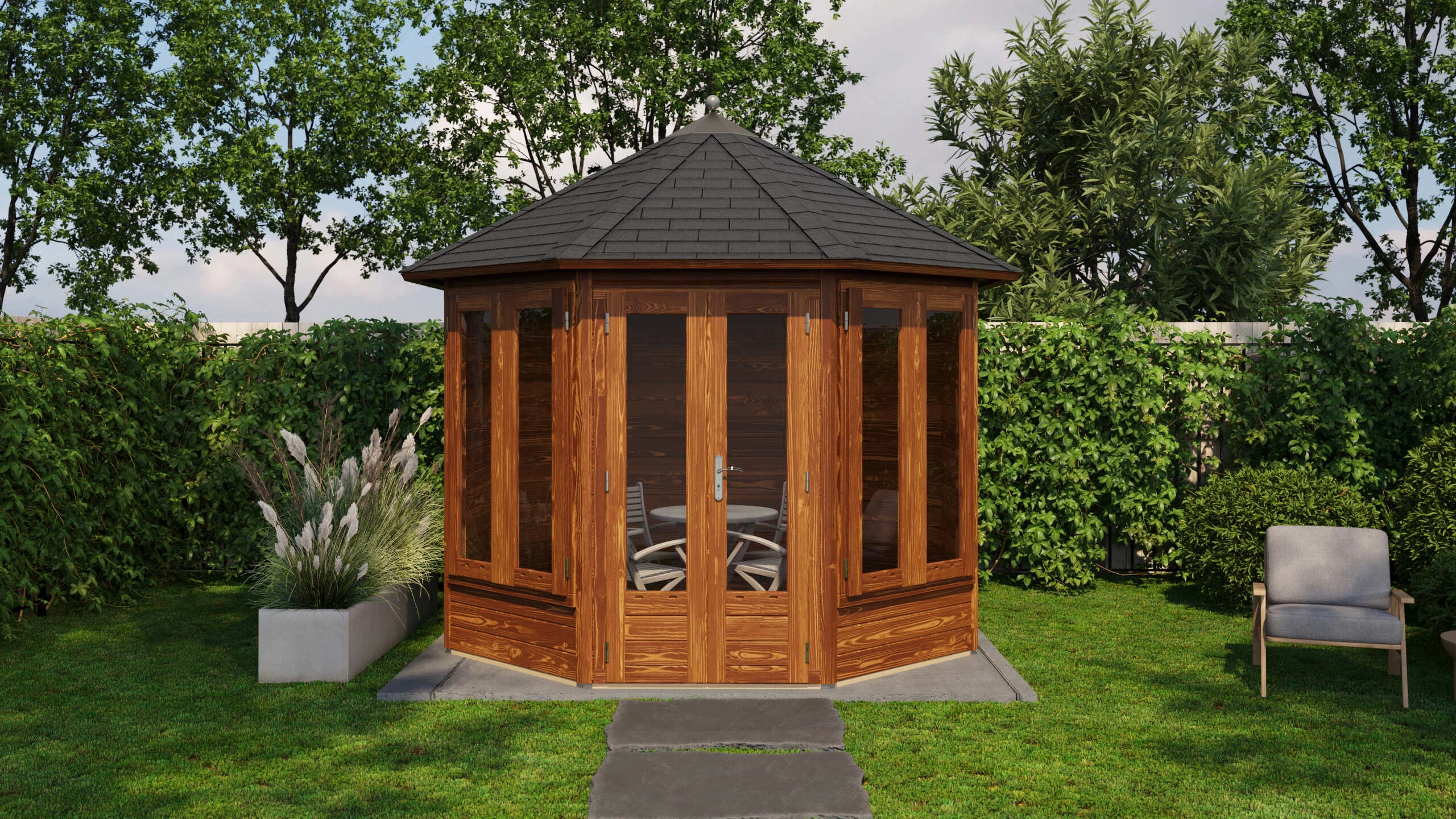 Holzario Select Prima tuinhuis Stuttgart Ø300cm