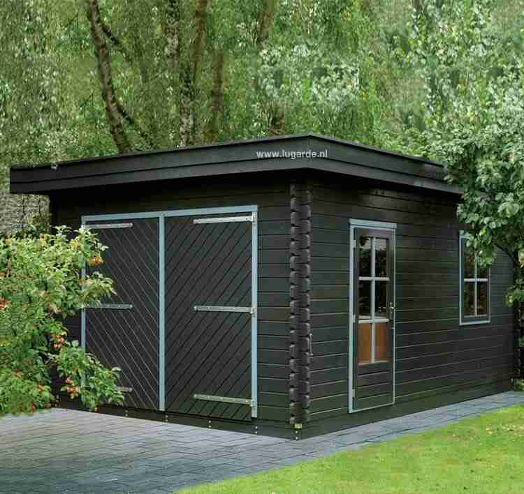 Holzario Holz Garage G2 350x500