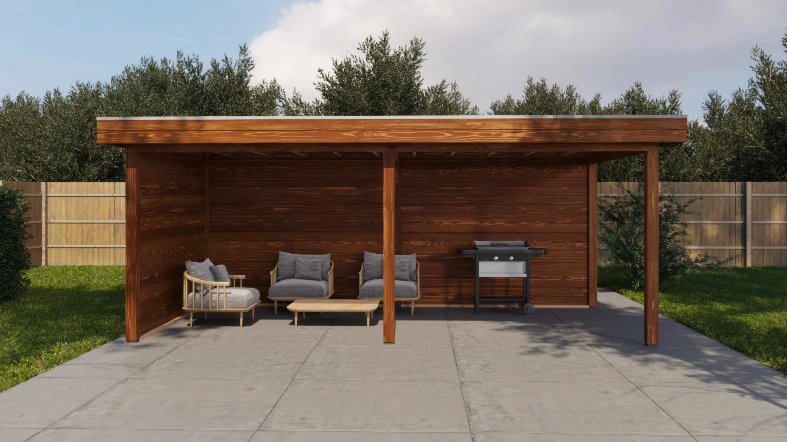 Holzario Select Veranda Weeze 588x300cm - 28mm