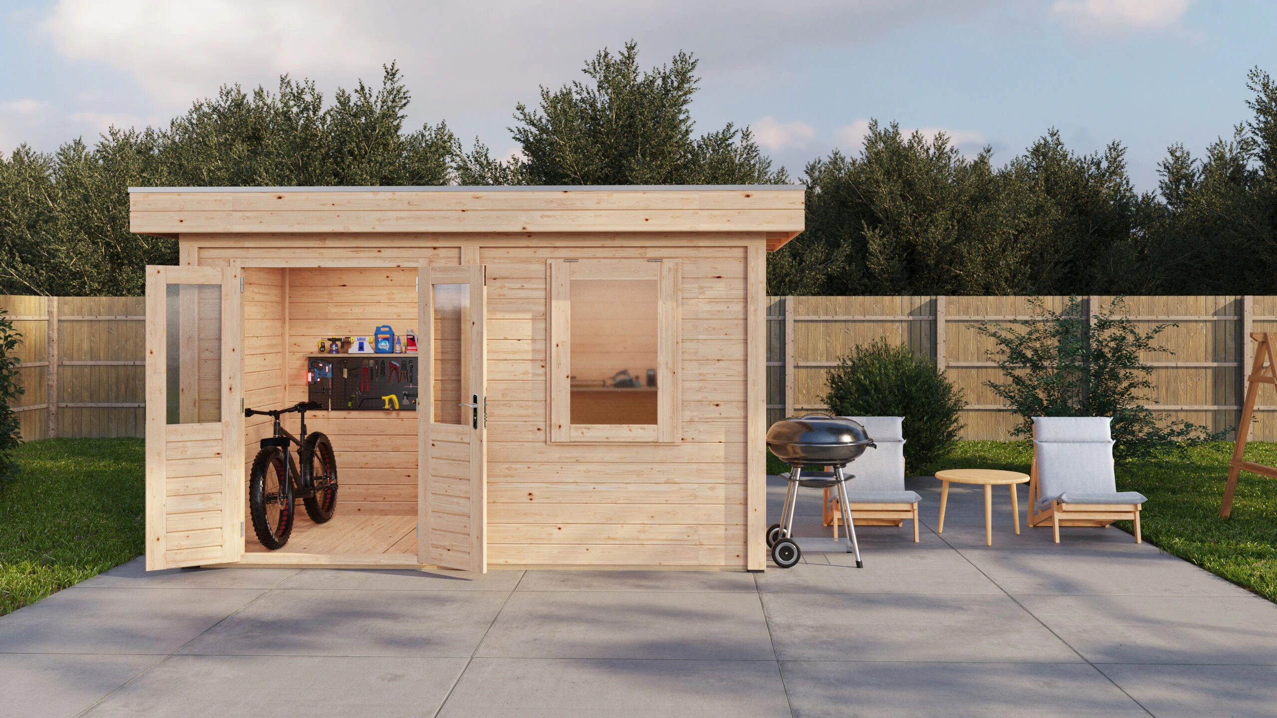 Holzario Select Modern tuinhuis Augsburg 388x200cm